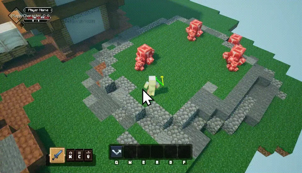 Resource gathering with Chaos system